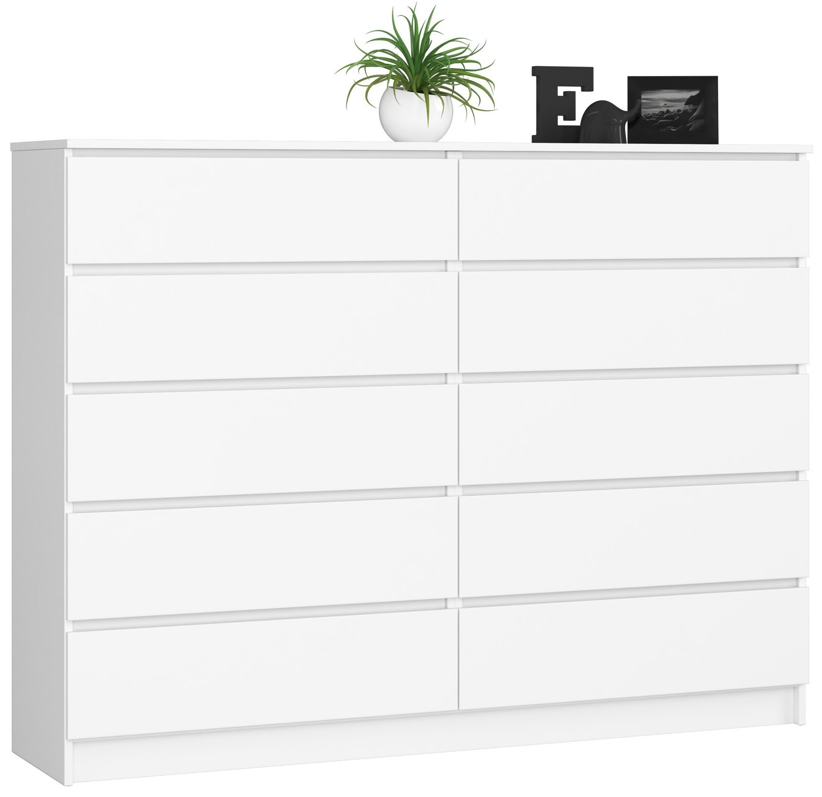 Komoda Rollo K 160 cm biela matná