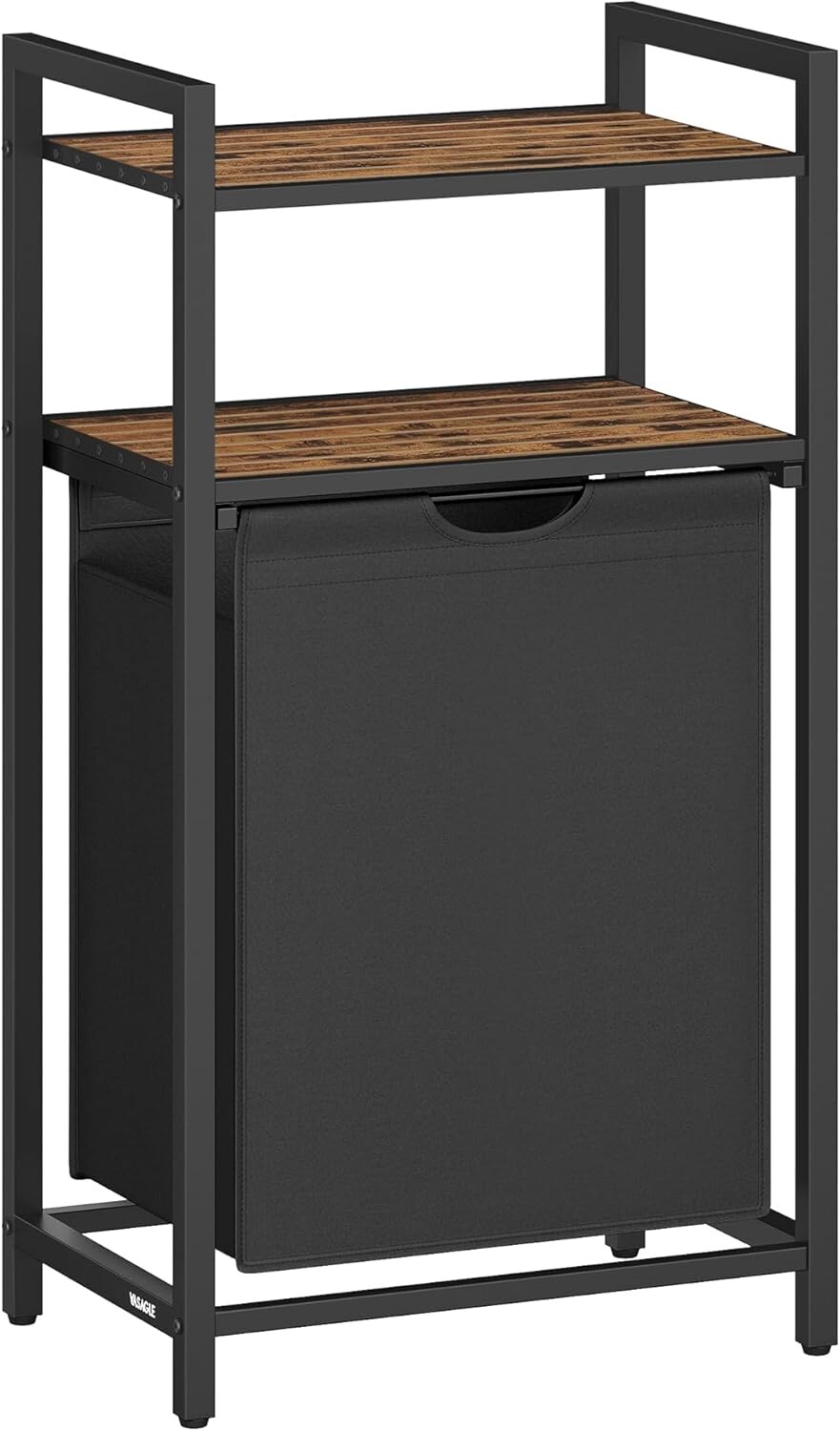 Koš na prádlo Vasagle Ovules Lonels 65 l hnědý/černý