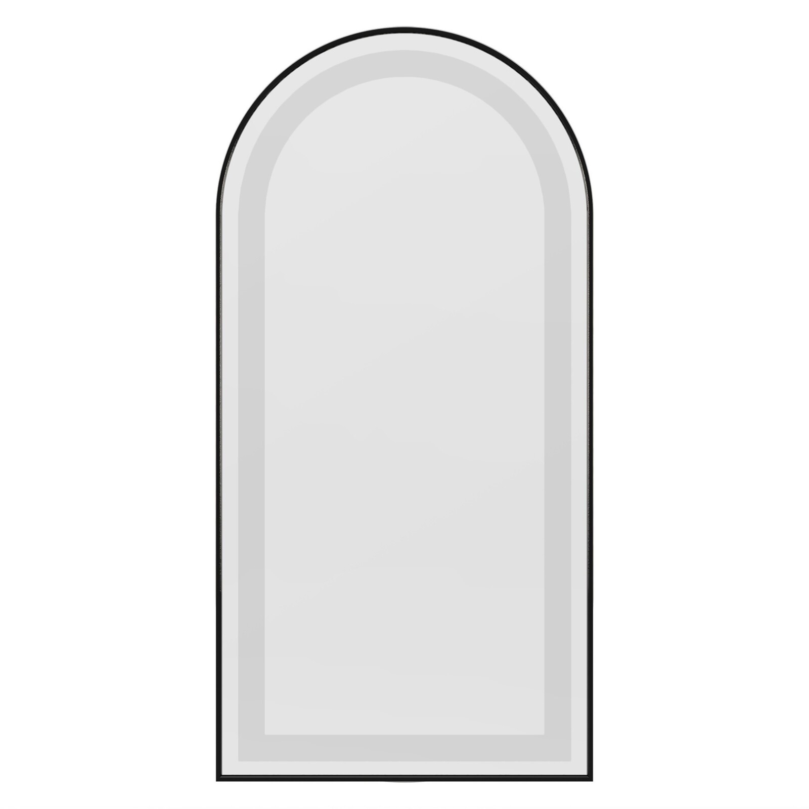 Nástěnné dotykové zrcadlo Carmine s LED osvětlením 50x100 cm černé