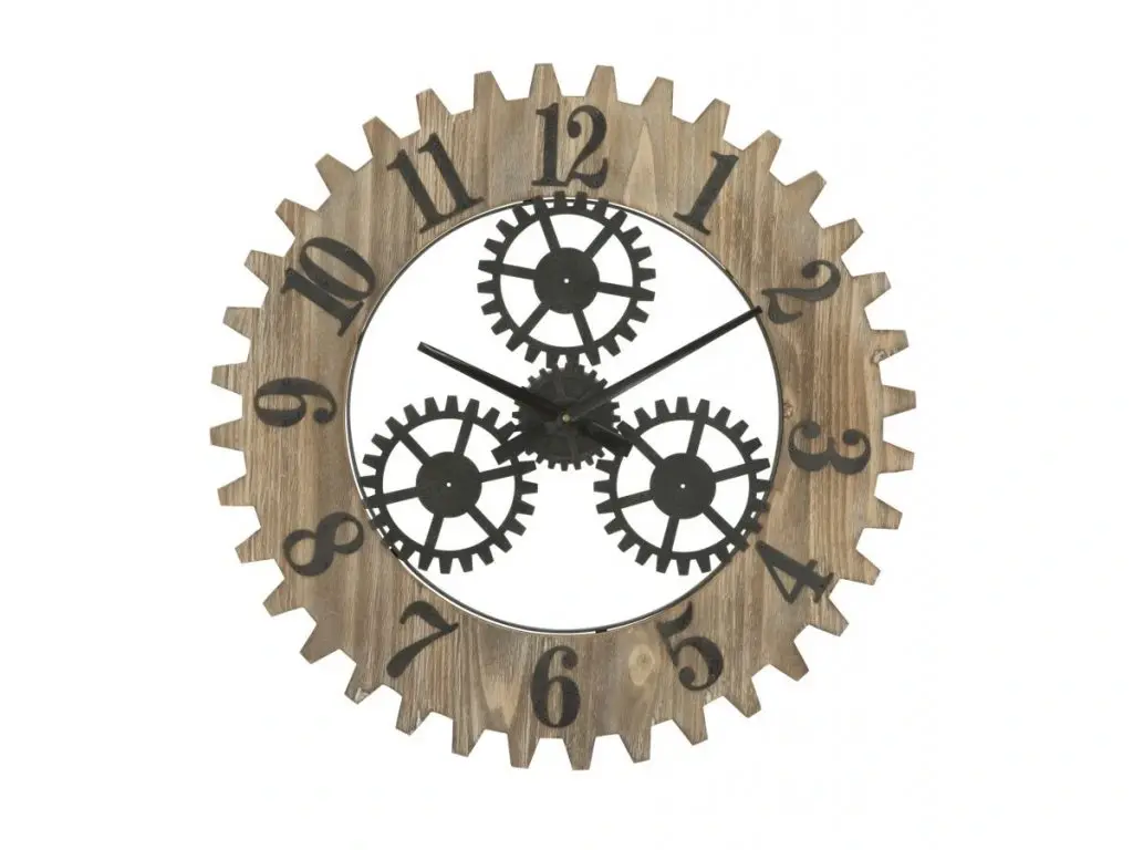 Nástěnné hodiny Ingranaggio 60 cm hnědé/černé