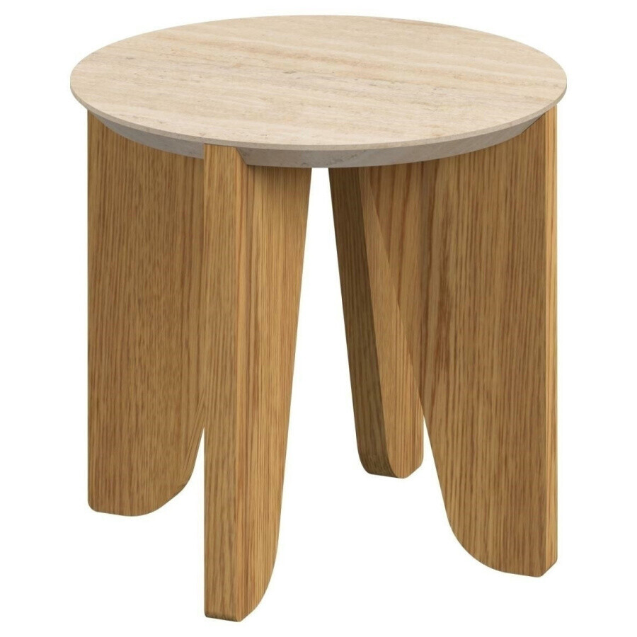 Odkládací stolek Dockland travertin/dub divoký