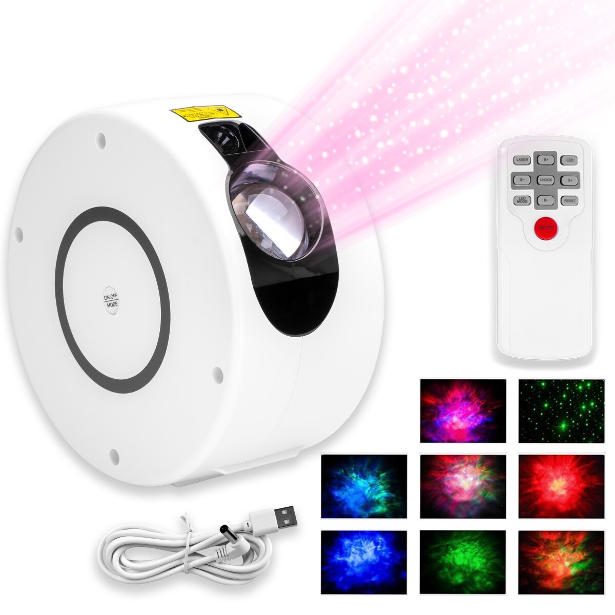 Projektor SPIRAL bílý