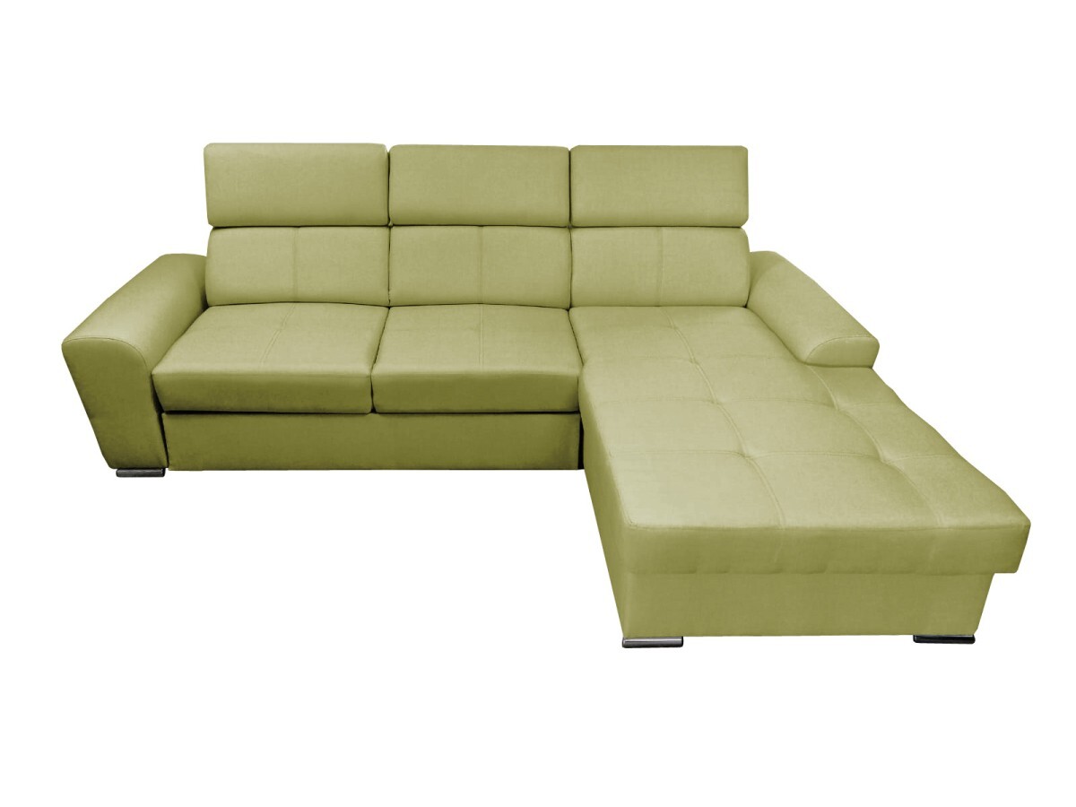 Rohová rozkladacia pohovka s leňoškou Colt zelená