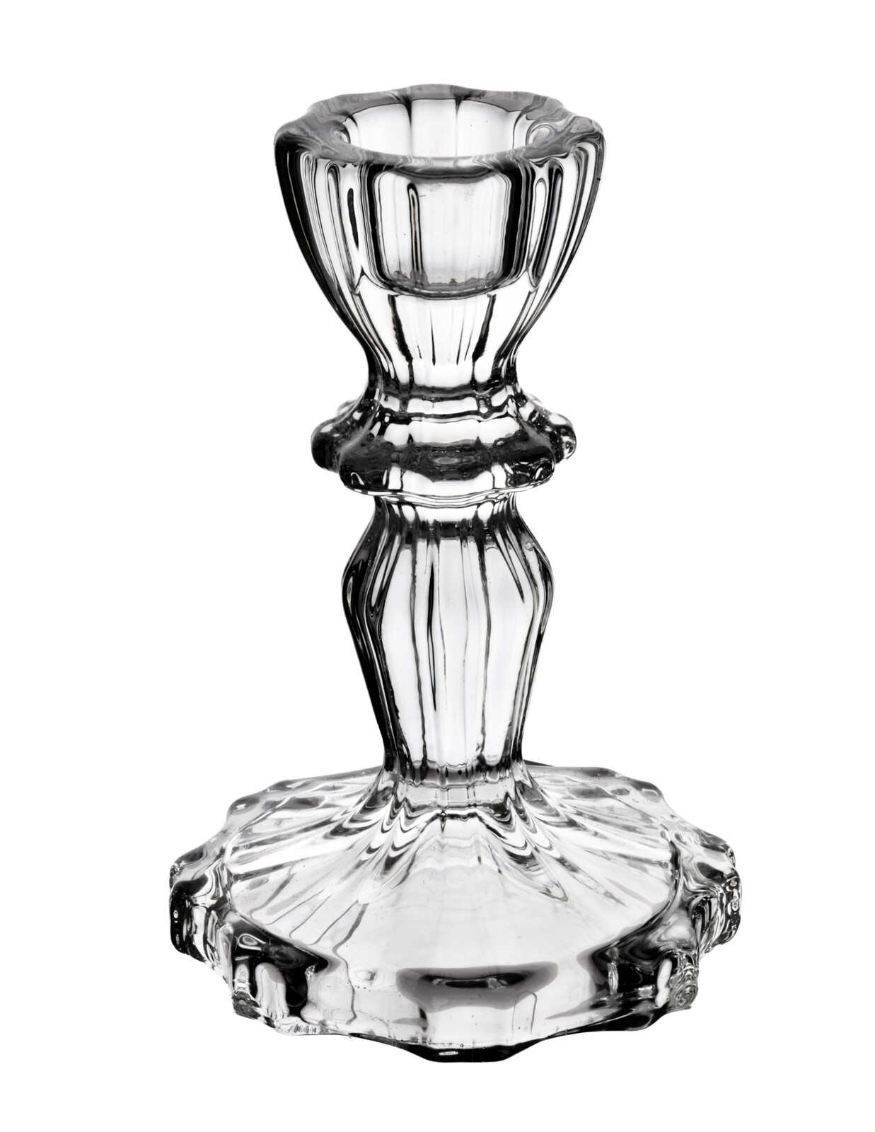 Skleněný svícen PATRICIA 7,5x11 cm čirý