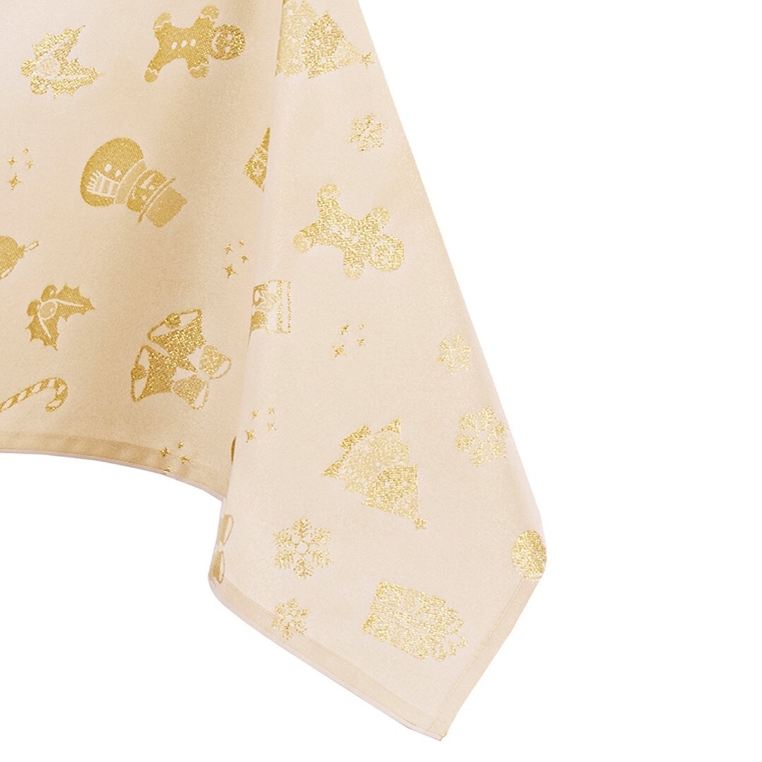 Ubrus/běhoun na stůl AmeliaHome CHRISTMAS STORY zlatý