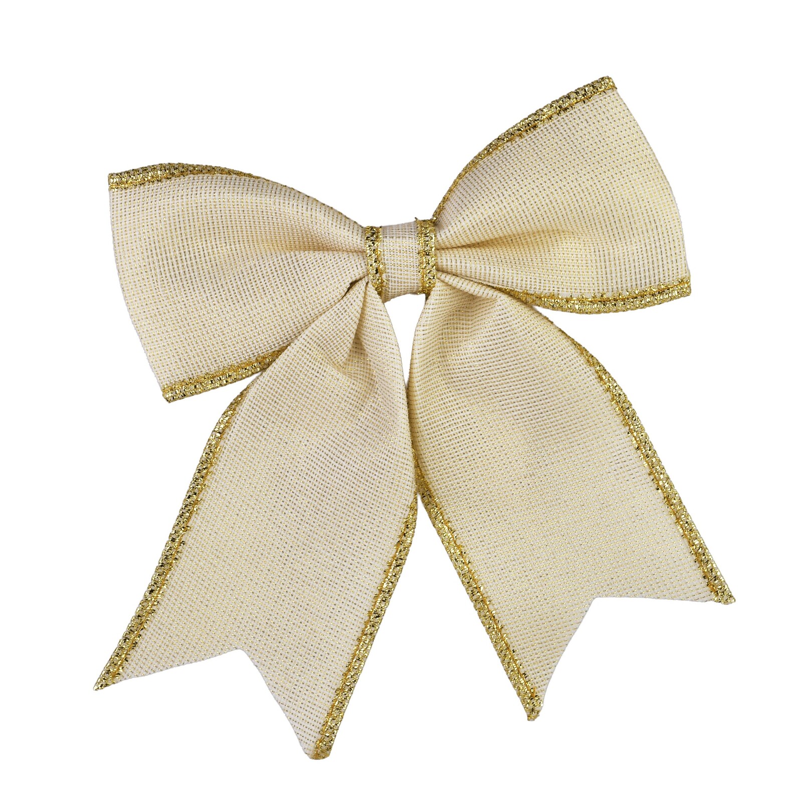 Vánoční dekorativní mašle Santa Lila 24x26 cm béžová