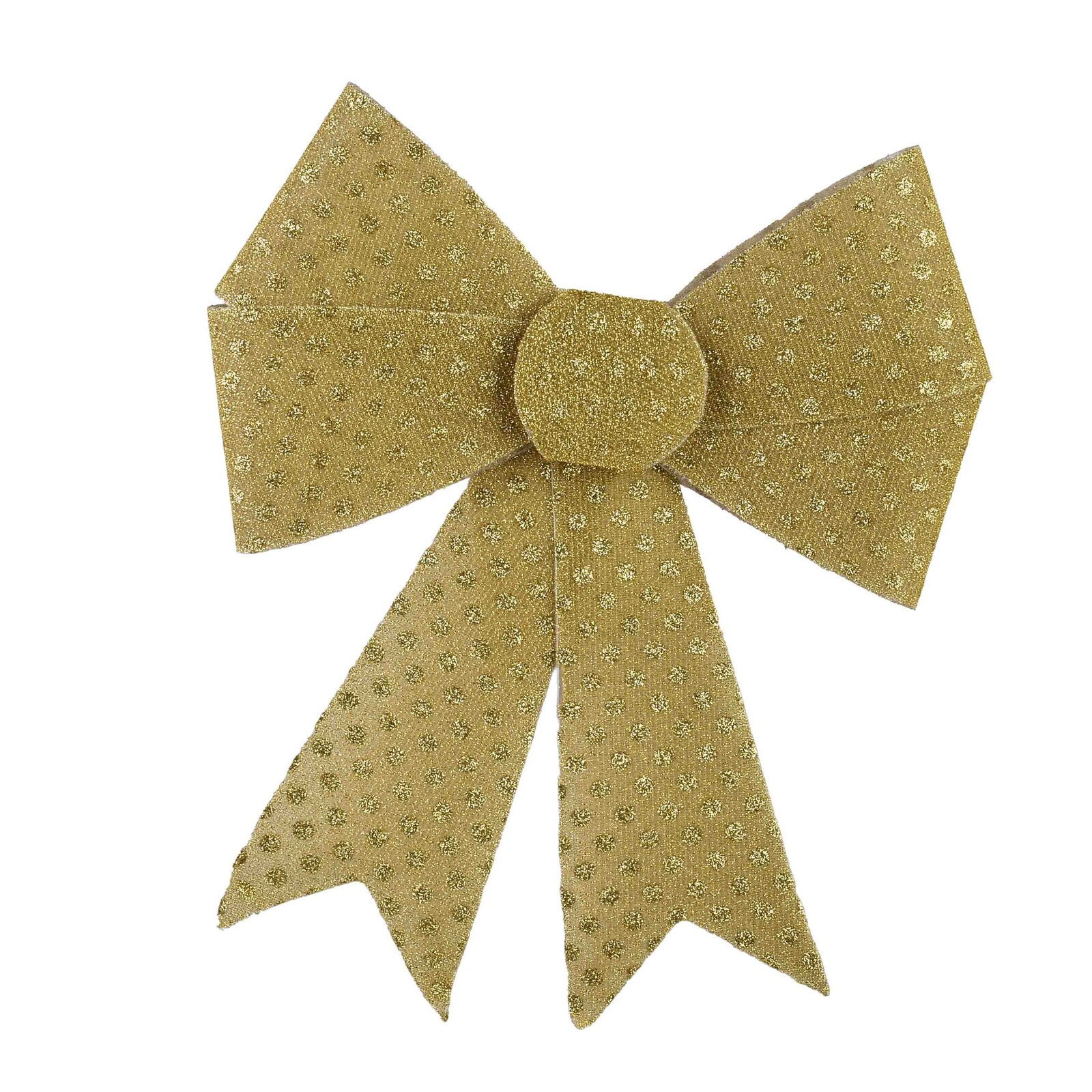 Vánoční dekorativní mašle Santa Lila 25x29 cm zlatá