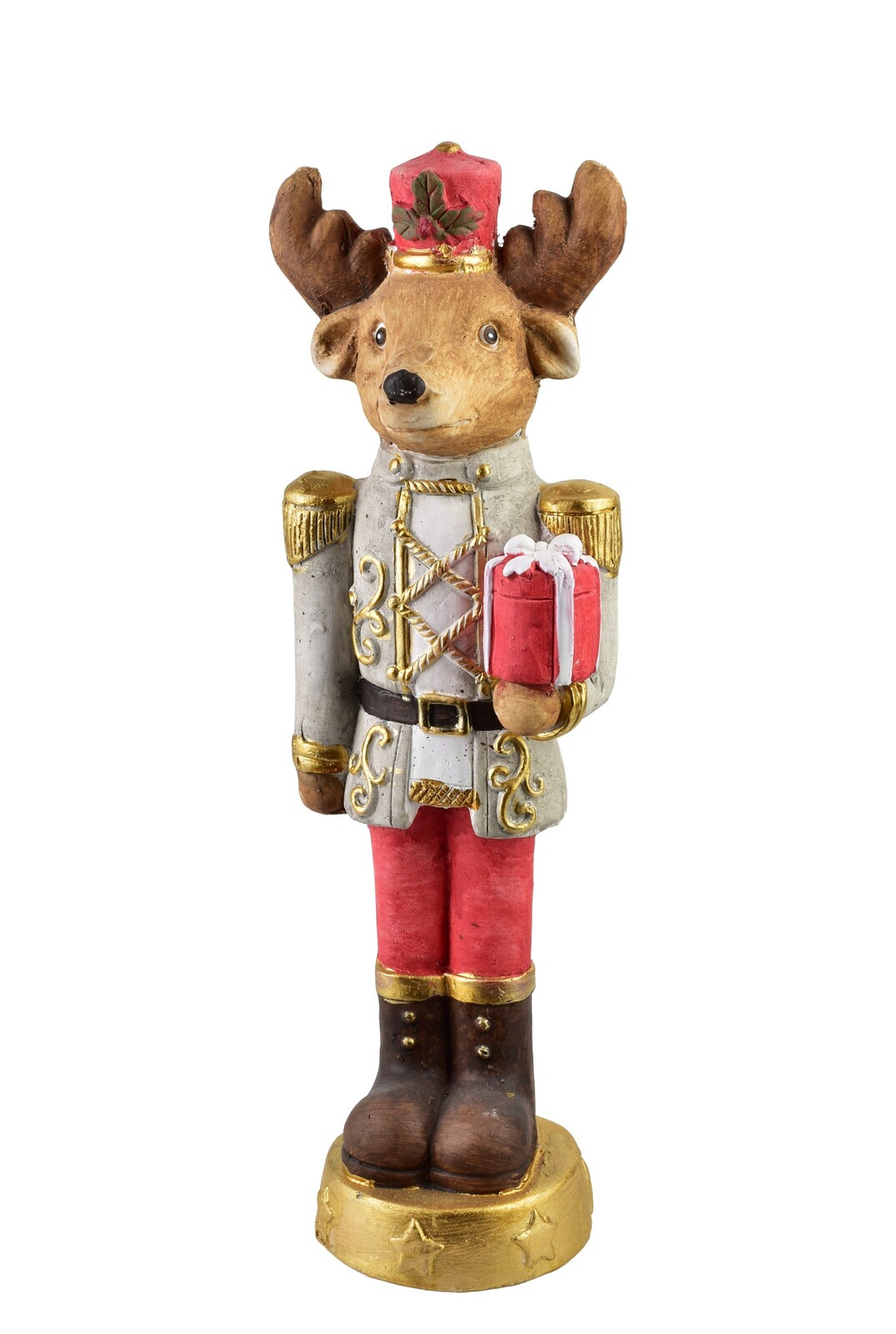 Vánoční figurka Santa Lila 50 cm hnědá/červená