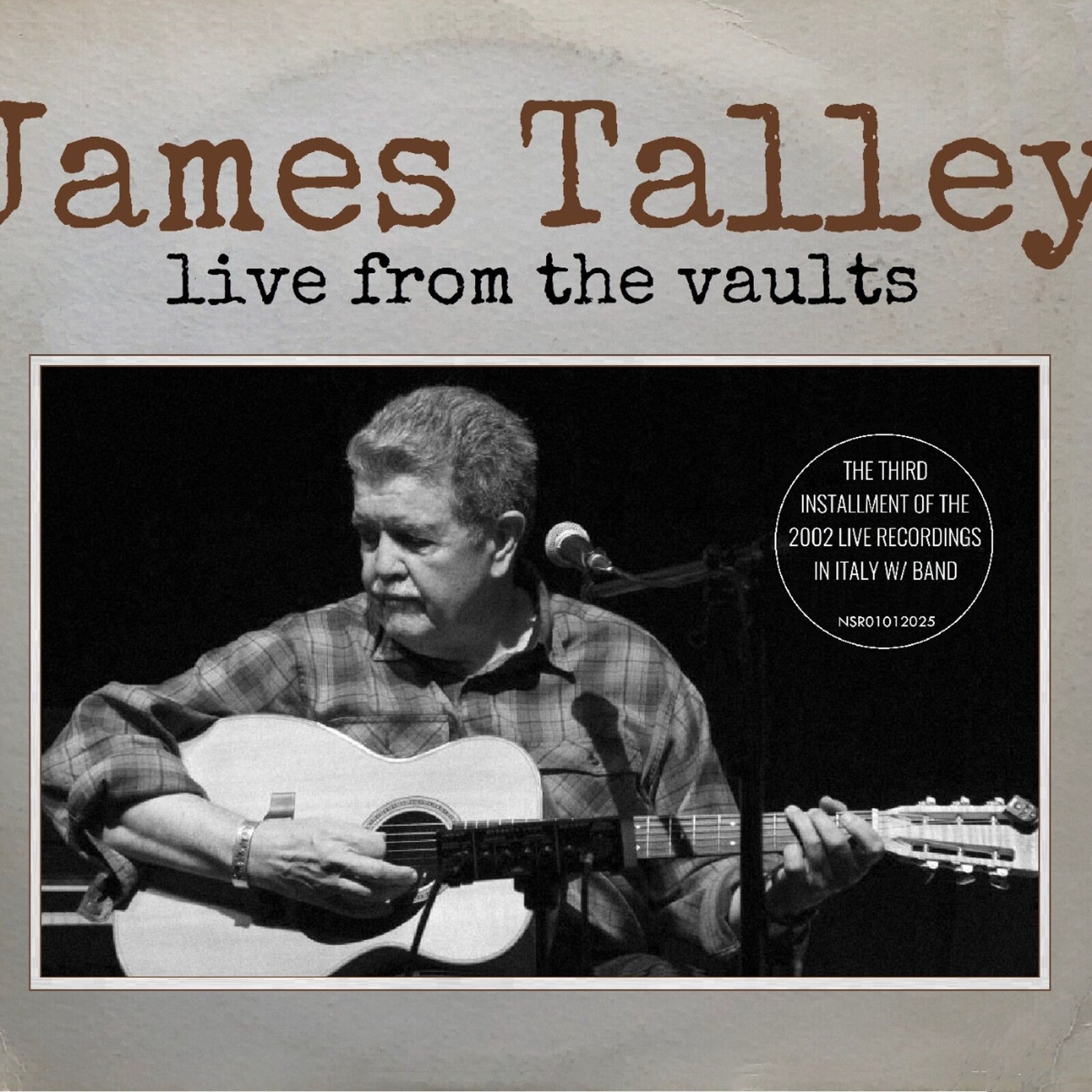 James Talley, LIVE FROM THE VAULTS, CD