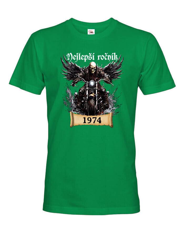 Pánské tričko k narozeninám pro motorkáře s volitelným věkem