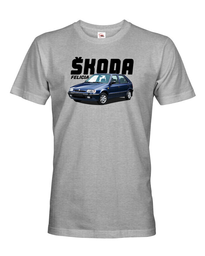 Pánské tričko s potlačou Škoda Felicia - skvelý darček pre milovníkov skodoviek
