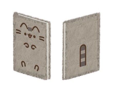 Plyšový diár s mačkou Pusheen