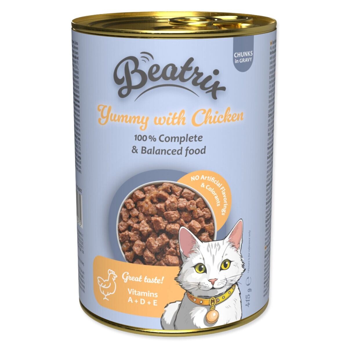 Konzerva Beatrix Adult s kuřecím 415g
