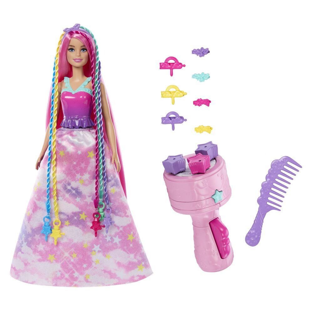 Mattel Barbie Princezná zaplietanie vlasov