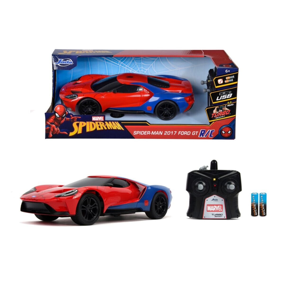 Jada RC Marvel Spiderman 2017 Ford GT 1:16