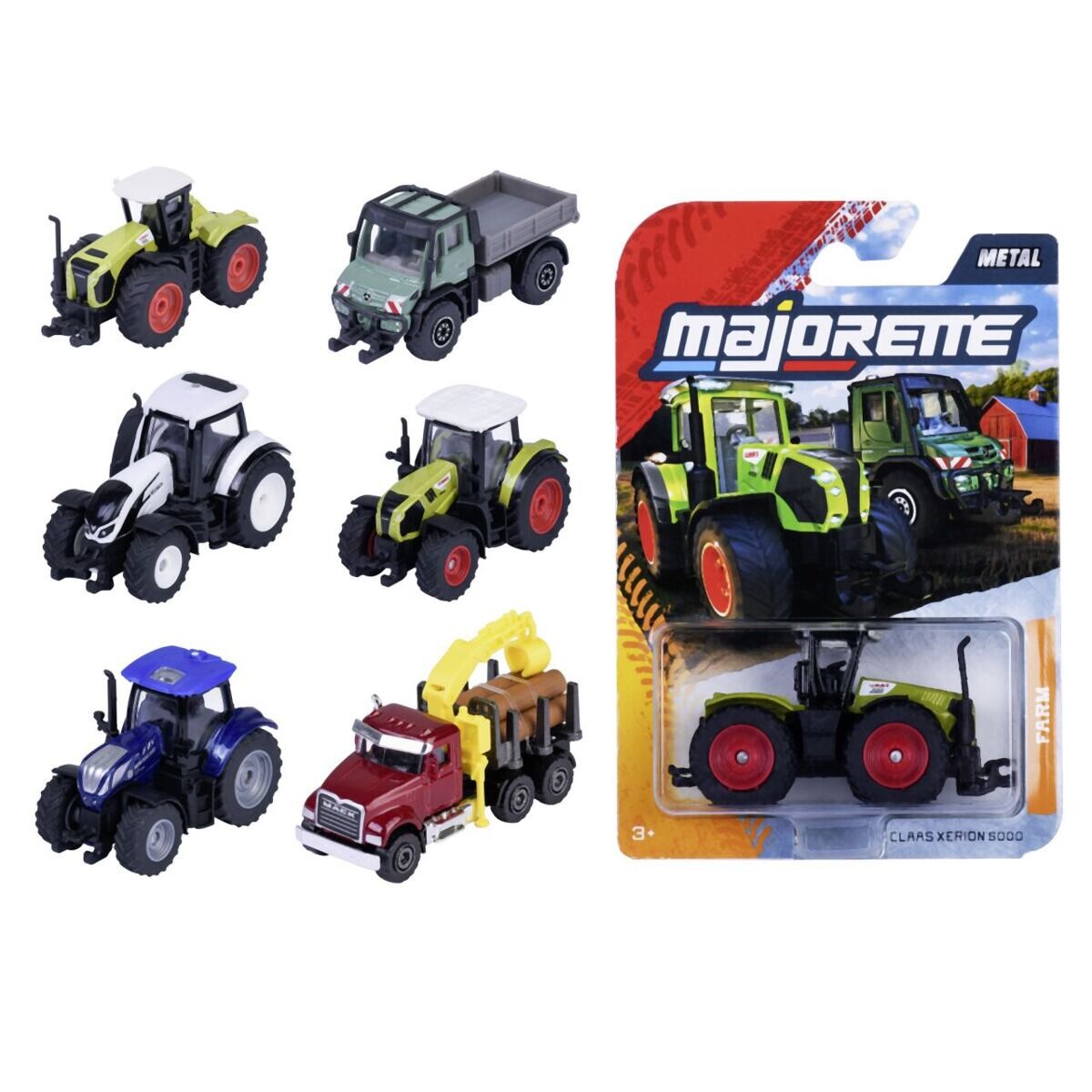 Majorette Farmárske vozidlo kovové, 6 druhov