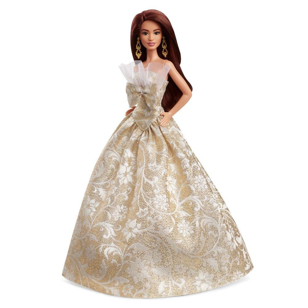 Mattel Barbie Vianočná bábika hnedovláska 2025