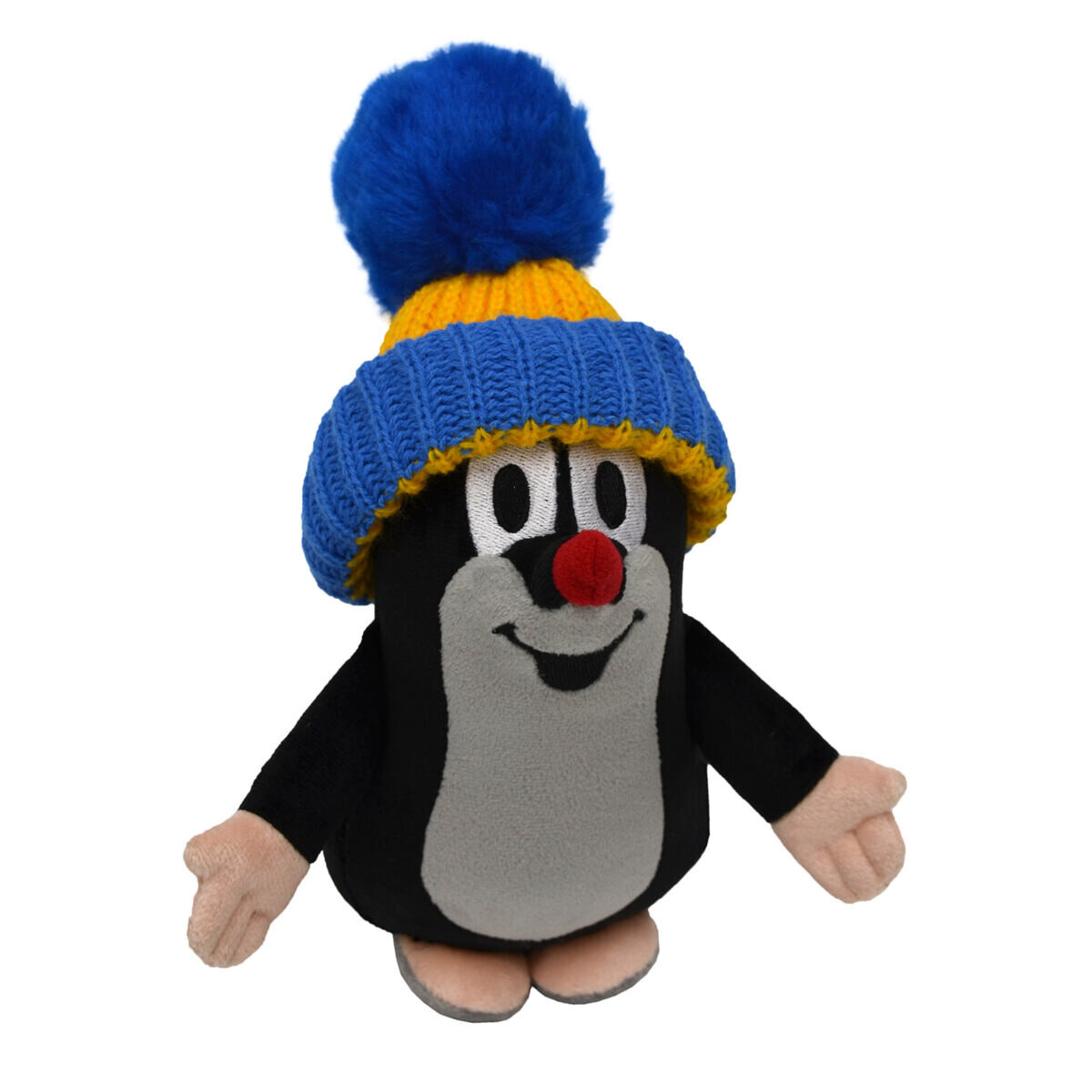 Moravská ústredňa Krtko 20 cm čiapka modrožltá