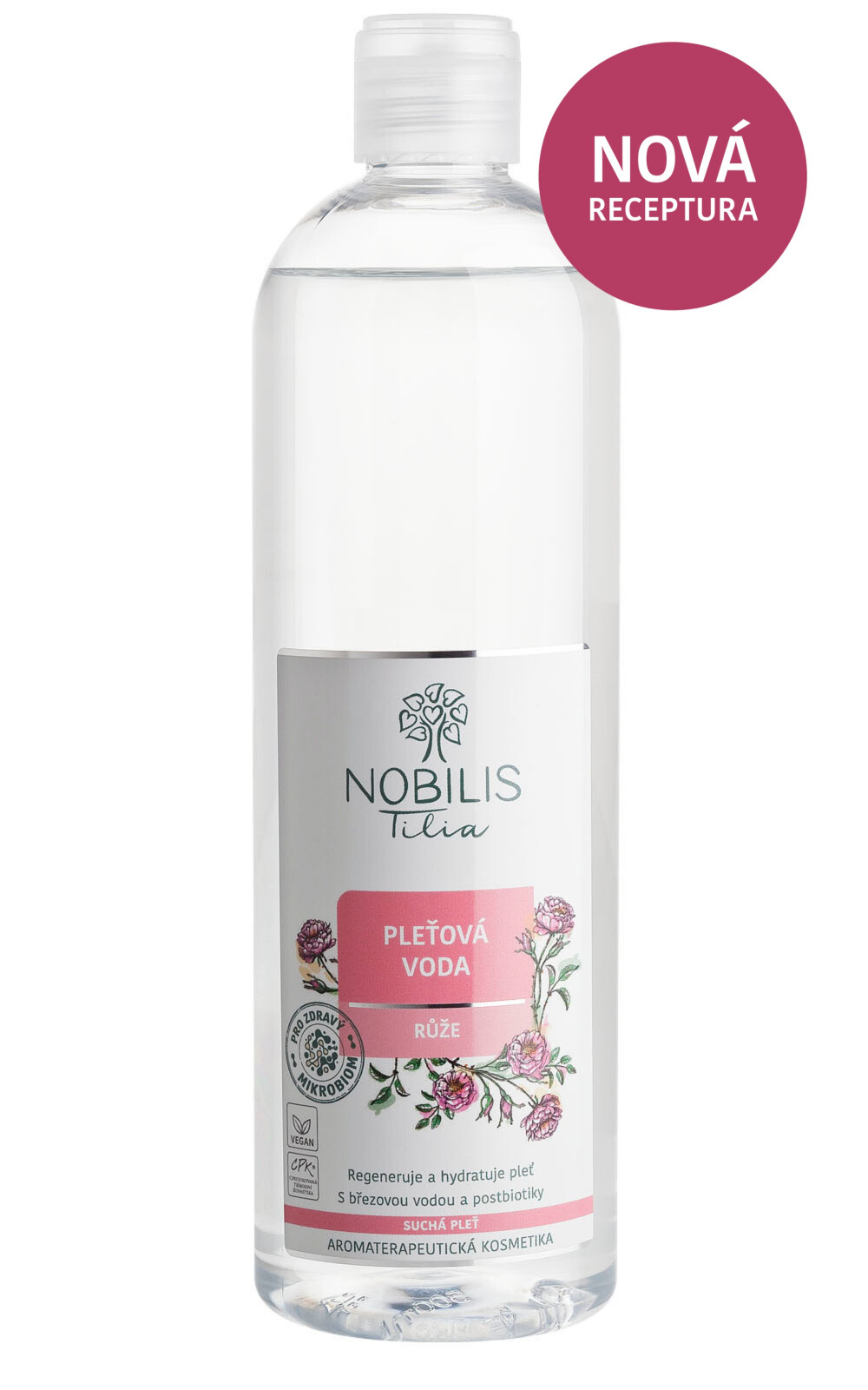 Nobilis Tilia Pleťová voda Ružová 200 ml (plast) 200 ml