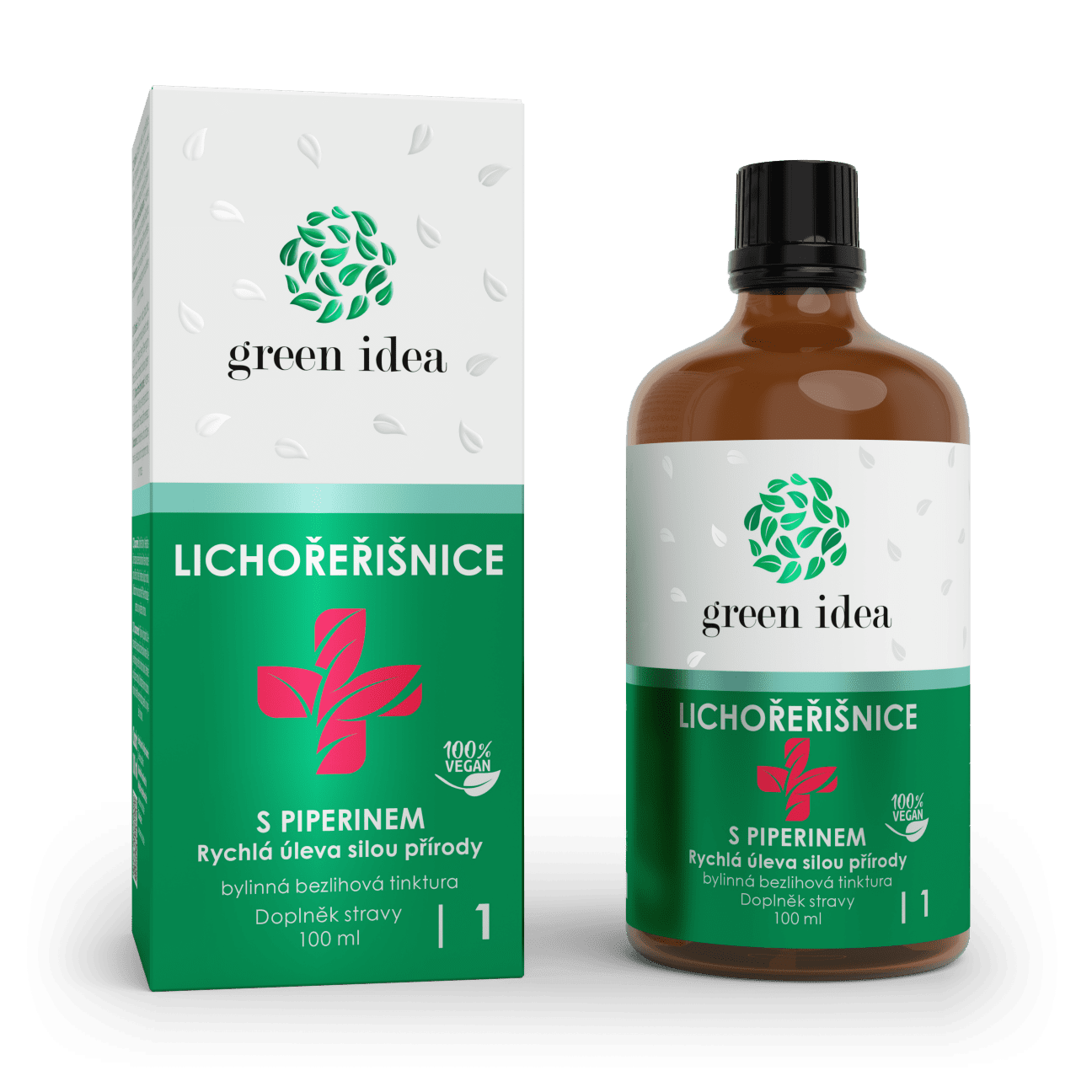 TOPVET Green idea Kapucínka + s piperínom - bezliehová tinktúra 100 ml 100 ml
