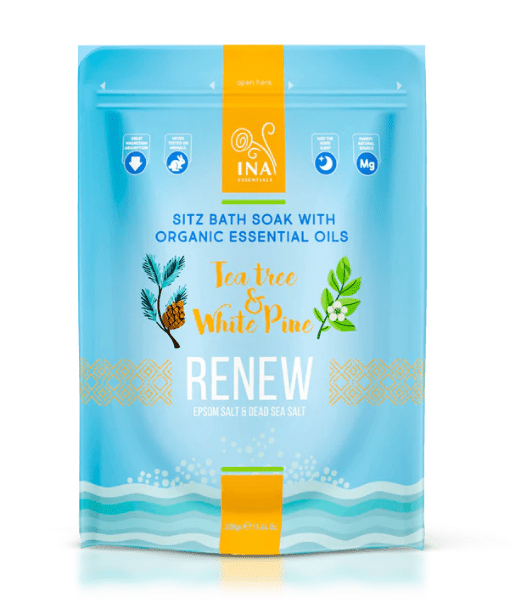 INA ESSENTIALS Ina essentials Renew kúpeľová soľ s čajovníkom a borovicovým olejom 300 g