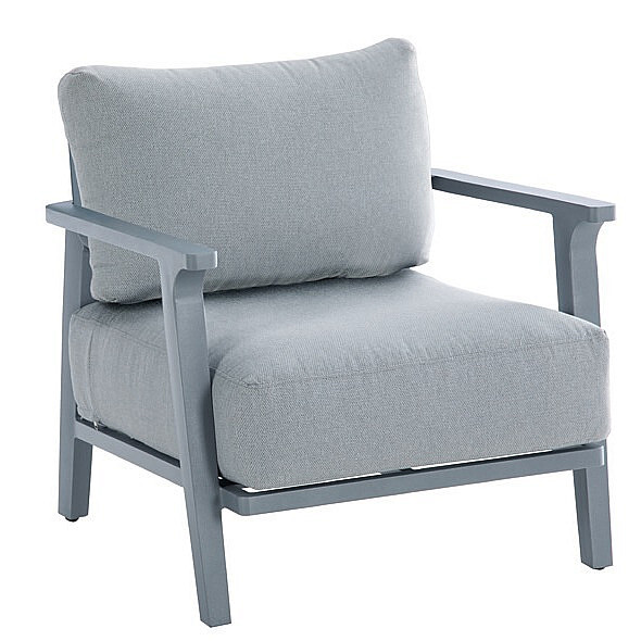 DEOKORK Hliníkové kreslo SAN DIEGO (sivá)