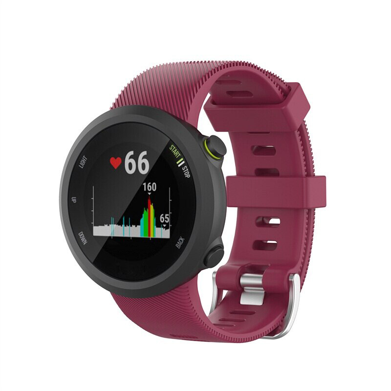 eses Silikónový remienok pre Garmin Forerunner 45, Forerunner 45S a SWIM 2 - Vínový