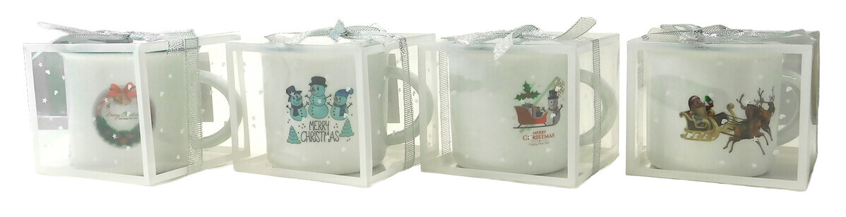 MAKRO - Hrnček keramický vianočný 140ml rôzne dekory