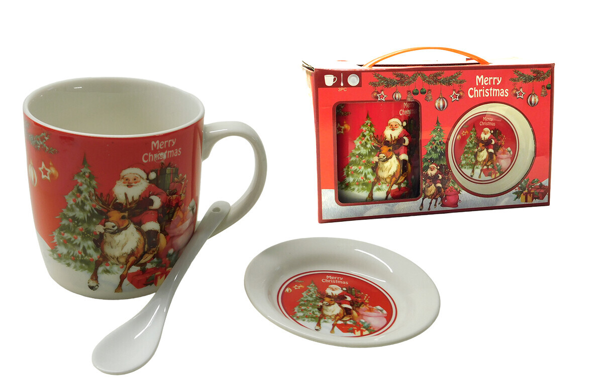 MAKRO - Hrnček sada, keramický vianočný