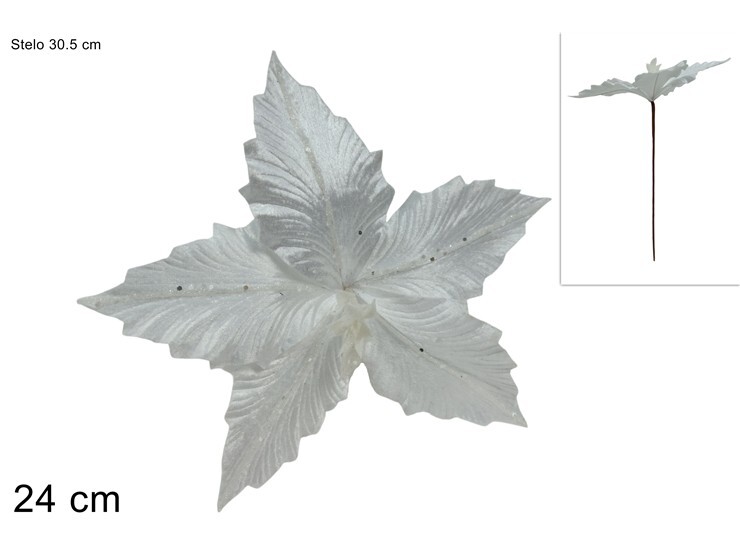 MAKRO - Kvet vianočný 24cm zápich