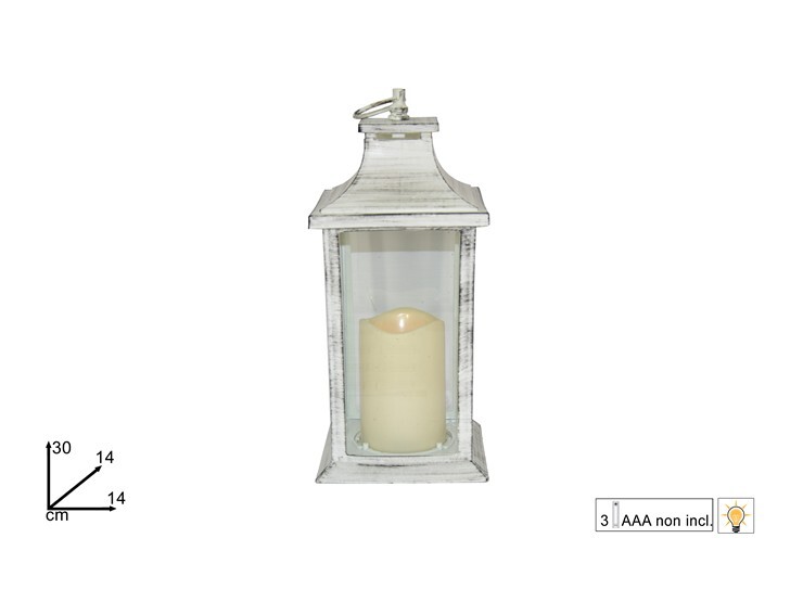 MAKRO - Lucerna LED biela