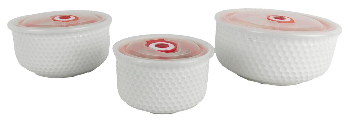 MAKRO - Misky s poklopom 3ks, 800ml, 500ml, 250ml