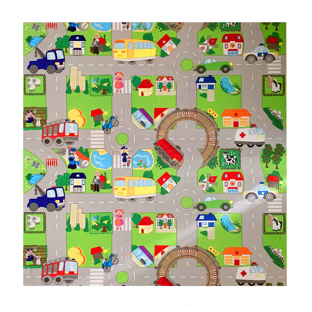 MAKRO - Puzzle penové 60x60cm, 4ks, Eva