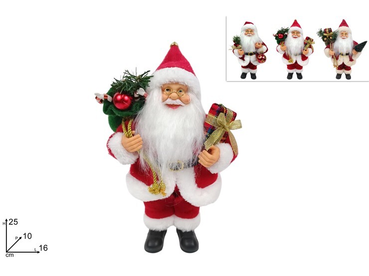 MAKRO - Santa 25cm rôzne druhy