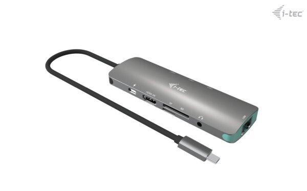 i-tec USB-C Metal Nano Docking Station 4K HDMI LAN with Power Delivery 100W + i-tec Universal Charger 100W