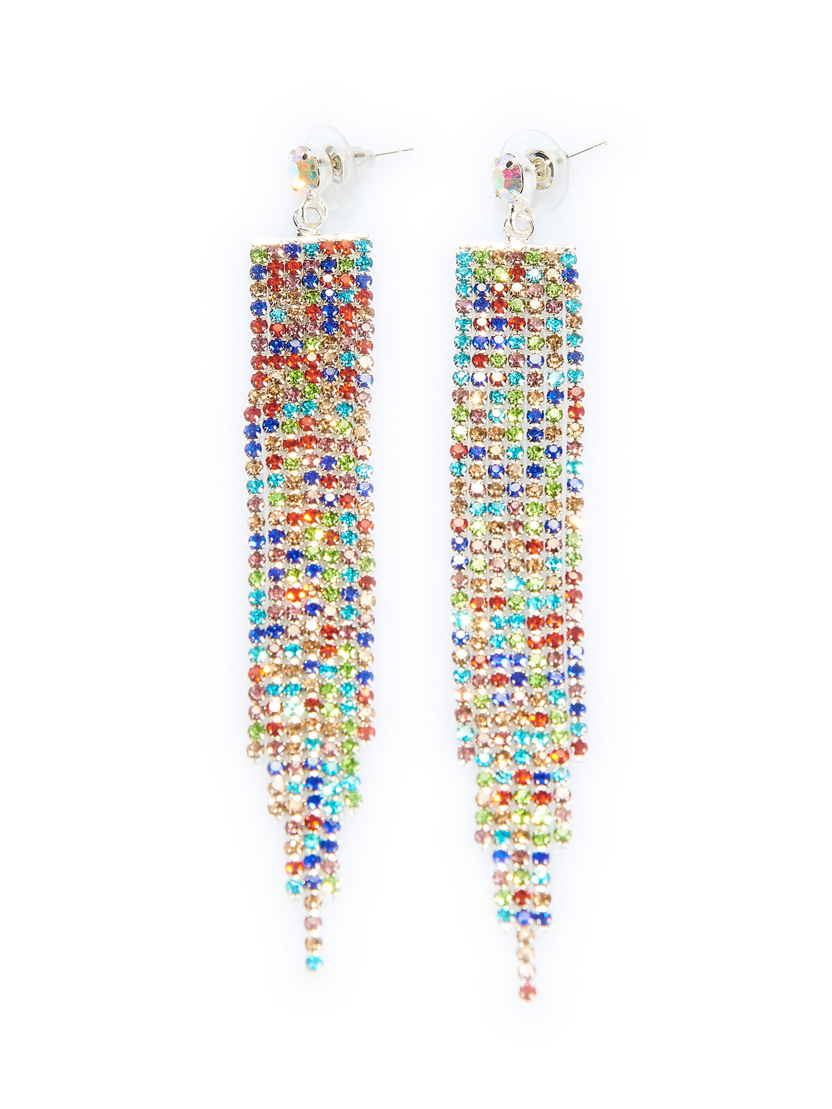 GATE Dlhé visiace kamienkové náušnice