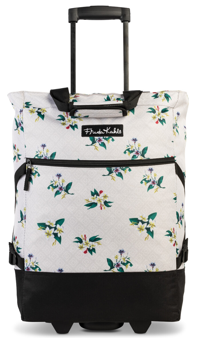 Nákupná taška na kolieskach Frida Kahlo 33 L - béžová