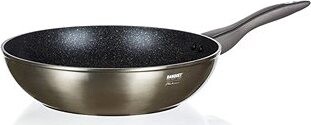 BANQUET Panvica WOK s nepriľnavým povrchom METALLIC PLATINUM 28 × 7,8 cm