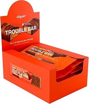 Vilgain Trouble Protein Bar 12 × 55 g peanut butter cups