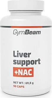 GymBeam Liver support + NAC 90 kapsúl