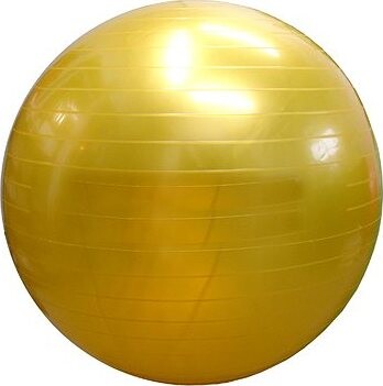 KUBIsport – Gymnastická lopta 650 mm, žltá
