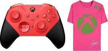 Xbox Wireless Controller Elite Series 2 – Core Edition Red + tričko dámske L