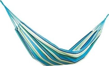 Verk Hamak hojdacia sieť 200 × 80 cm svetlé pruhy modré
