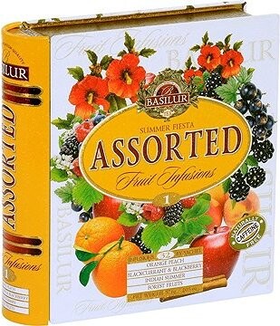 Basilur Fruit Infusions Book Summer Fiesta 32× 1,8 g plech