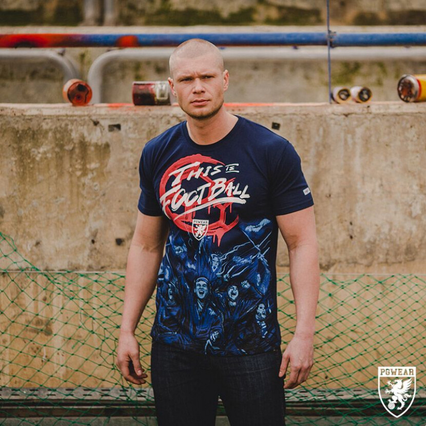 Triko PGwear This is Football - modré, S