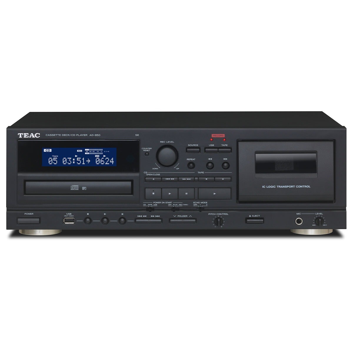TEAC AD-850-SE CD/Cassette/USB Black EU/UK