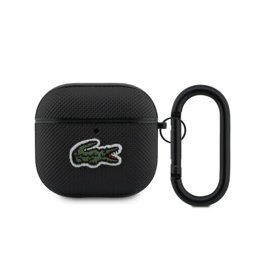 Lacoste Petit Pique Croc Logo Patch Pouzdro pro AirPods 4 Black