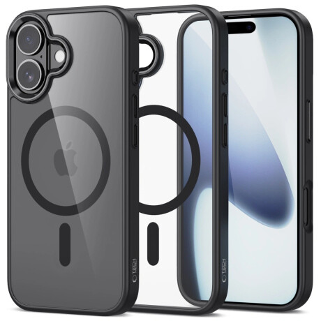 Tech-Protect MagMate MagSafe kryt na iPhone 17, čierny/priesvitný