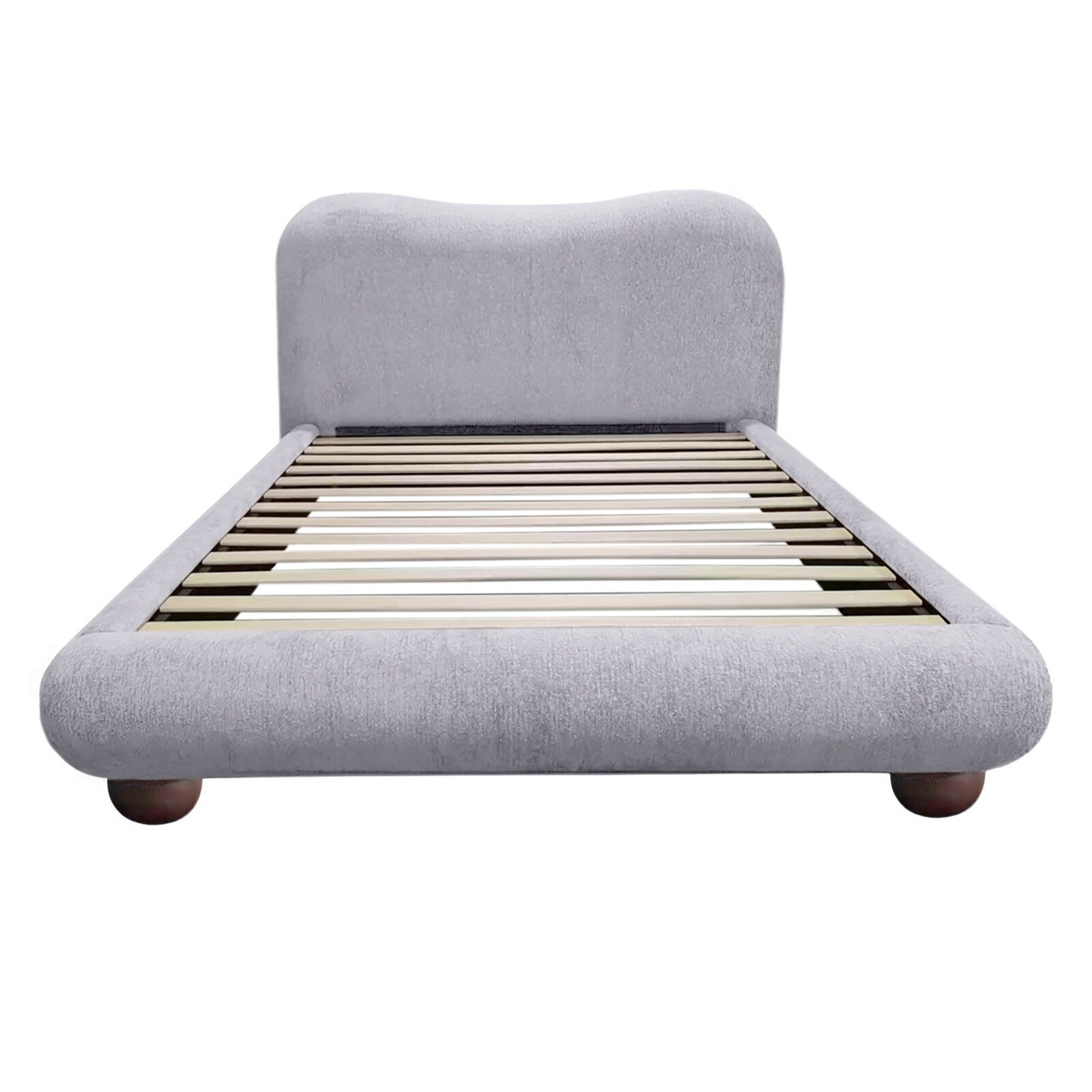 Dvoulůžková čalouněná postel Bowee 160x200 šedá