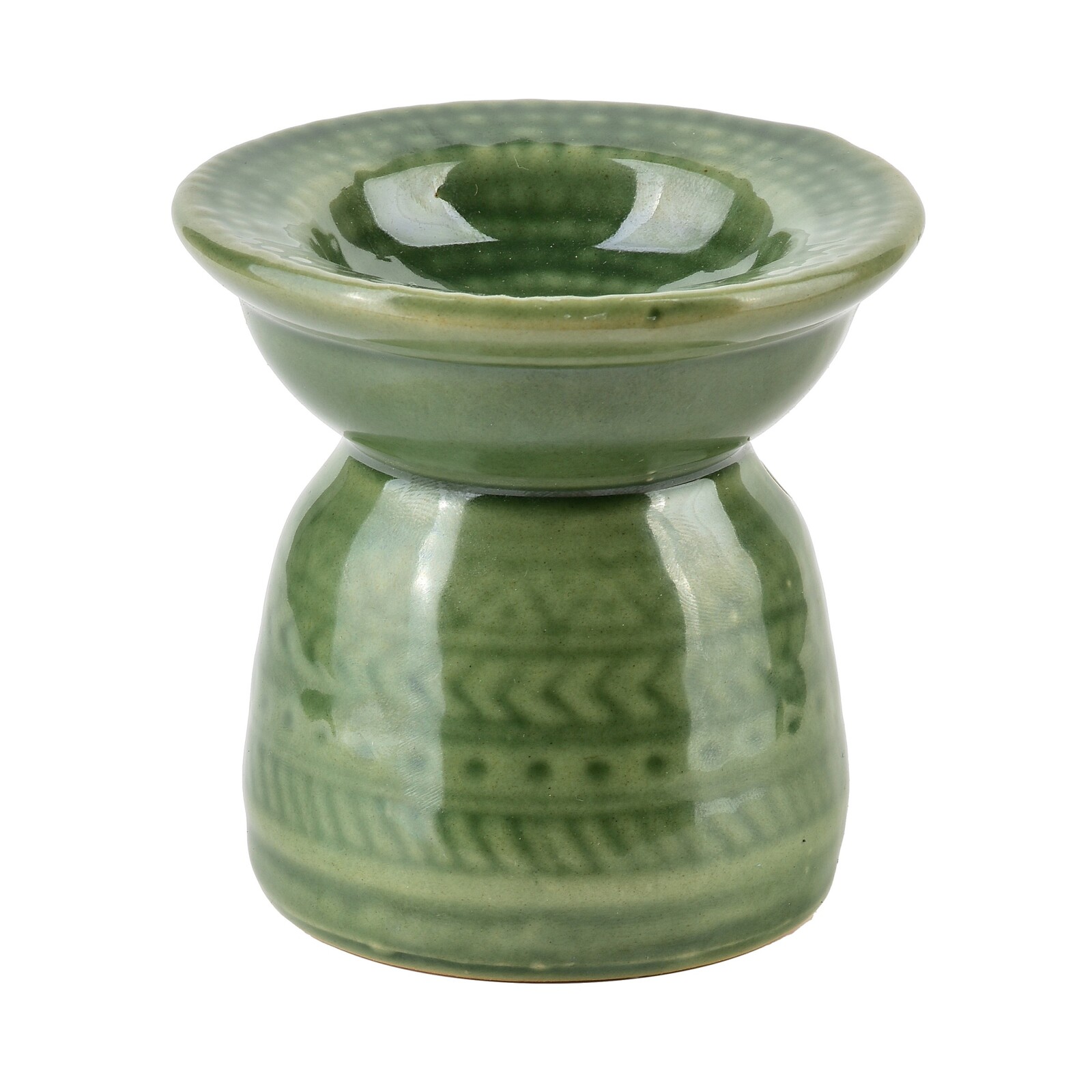 Keramická aroma lampa LILI 7,5 cm zelená